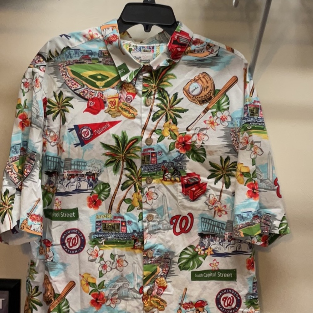 Ryan Spooner, men’s Washington nationals Hawaiian shirt